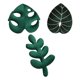 thumbnail image 1 of Almohada de Tiro de Hoja de Planta Sunnimix 3 Piezas de Felpa verde, 1 of 8