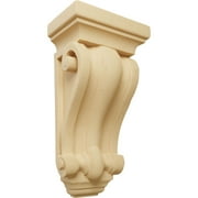 Ekena Millwork 5"W x 3 1/4"D x 9 1/2"H Cole Pilaster Wood Corbel, Alder