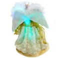 thumbnail image 6 of Northlight Color-Changing Fiber Optic Angel Christmas Tree Topper - 12" - Gold, 6 of 6