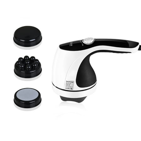 Ikeepi Handheld Deep Tissue Percussion Massager Multi-Function Vibrations with 4 Kinds of Alternative Massage Heads