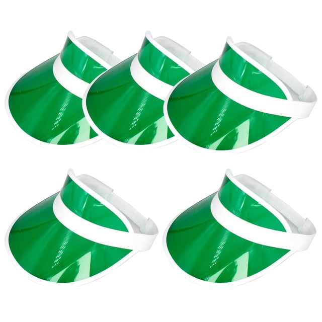 Gorra Yuanhe 5PCS Visera Solar Transparente Verde Protección UV 56-60cm