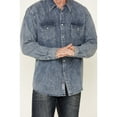 thumbnail image 3 of Rock  Roll Cowboy Men's Solid Denim Long Sleeve Snap Shirt B2S2311, 3 of 5