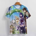 thumbnail image 4 of Genshin Impact Womens T-Shirt Round Neck Short Sleeve Tee Shirts Summer Breathable Tops Blouse M, 4 of 8