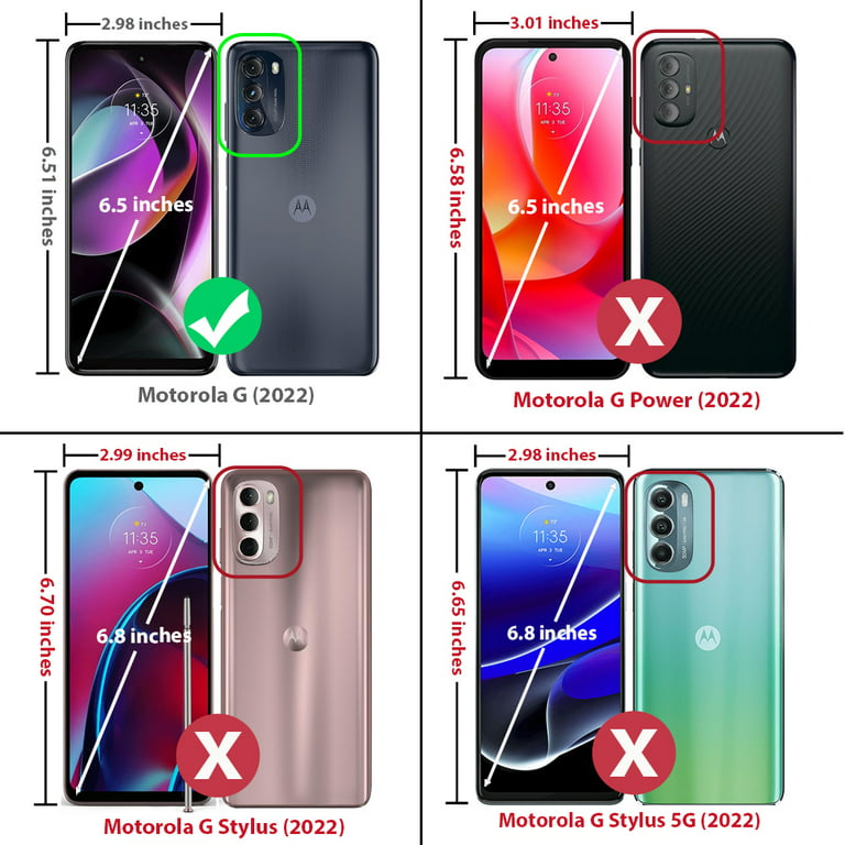 Case For Motorola Moto G Stylus 5G 2022 Kickstand Phone Cover w/ Tempered  Glass