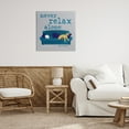 thumbnail image 3 of Stupell Industries Never Relax Alone Dog Animals Painting Wrapped Canvas Art Print Wall Art, 30 x 30, 3 of 8