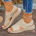 thumbnail image 5 of YLYL Women's Sandals Arch Support Open Toe Plantar Fasciitis Slip on Comfort Casual Summer Beach Sandals, 5 of 9