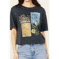 thumbnail image 3 of Cleo + Wolf Women's Botanical Boxy Cropped Short Sleeve Graphic Tee - CLSP23K28   US, 3 of 4