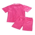 thumbnail image 3 of Ensembles de Pyjamas pour Filles, Chemises à Manches Courtes en Satin de Soie, 3 of 6