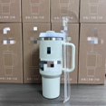 thumbnail image 1 of Stainless Steel Insulated Water Bottle - Leak Proof, Insulated Water Bottle with Handle and Straw - Leak Proof Coffee Cup for Home, Office, Car, 1 of 1