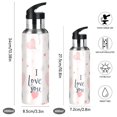 thumbnail image 2 of Yayeee 20oz Insulated Water Bottle Double Wall Stainless Steel with Flip Straw Lid, Cute Elephant, 2 of 7