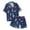 Blue B, variant on Baby Toddler 4th of July Pajamas Kids American Flag Sleep Set White 9-10 Years