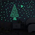 thumbnail image 3 of 100 Uds. De estrellas que brillan en la oscuridad, pegatinas de pared de plástico fluorescentes luminosas, a todo Color, 3cm, rosa y rojo Feliz Sencillez, 3 of 4