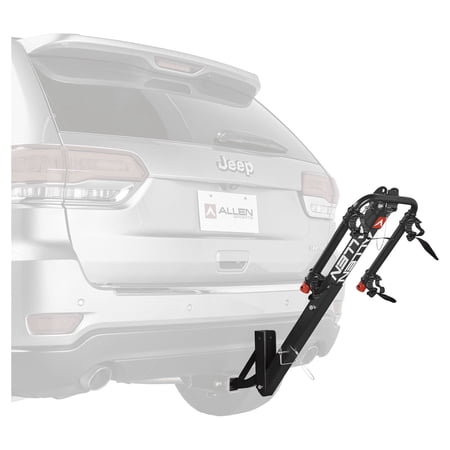 ALLEN SPORTS DELUXE 2-BICYCLE HITCH MOUNTED BIKE CARRIER, BLACK