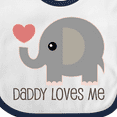 thumbnail image 4 of Inktastic Daddy Loves Me Boys or Girls Baby Bib, 4 of 4
