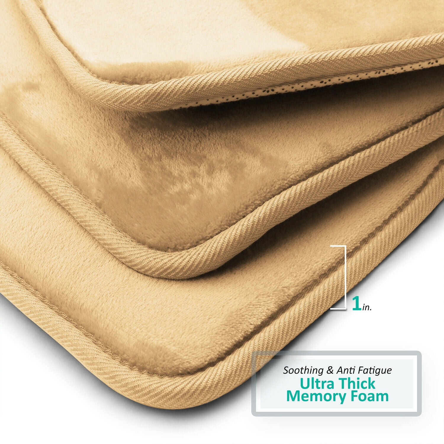 YouLoveIt Memory Foam Bath Mat Non Slip Bath Rug Bathroom Mat Set of 3, Shower Carpet Rug, 3 Piece Soft & Dry Bath Mat Sets for Bathroom Washable Carpets Set