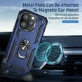 thumbnail image 5 of Entronix Heavy Duty Case Designed for iPhone 15 Pro, Rotating Ring Protective Cover, Blue, 5 of 7