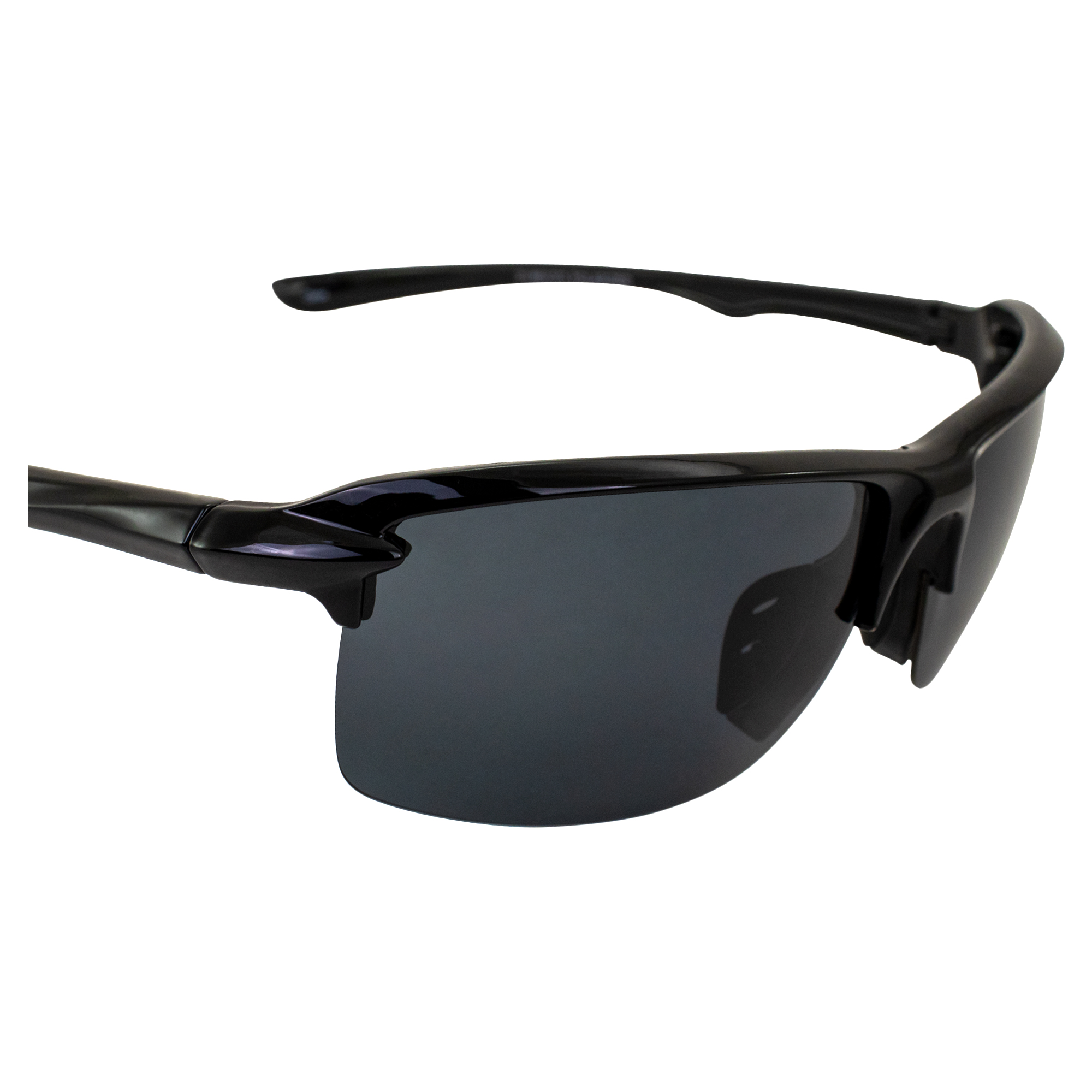 Maxx 14er Smoke Polarized Lenses Black Frame Sports Sunglasses