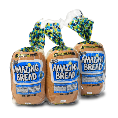 Jim's Amazing Bread - Whole Cell Wheat Bread - 3 Pack