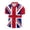 Red, variant on Telankuip Male UK Flag Full-Printed Casual Business Casual Polo Shirts 2026 Summer Fashion Short Sleeve Button Lapel Print Festive Celebration Top for Men Loose Cozy Outfit White XL