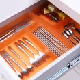 thumbnail image 3 of Bangcool Desk Drawer Organizers Plastic 3PCS Wide Drawer Storage Bins Vanity Drawer Trays, 3 of 10
