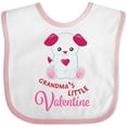 thumbnail image 3 of Inktastic Grandma's Little Valentine Boys or Girls Baby Bib, 3 of 4