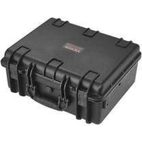 Lockable Hard Gun Case for Pistols - 18.9x16.3x8.5in, Waterproof, Dustproof, Pre-cut PU Foam, Black
