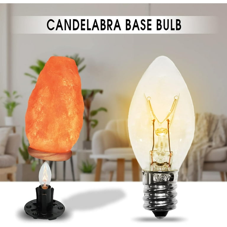 Himalayan Glow Salt Lamp Light Bulbs 15 Watt Night Light Bulbs