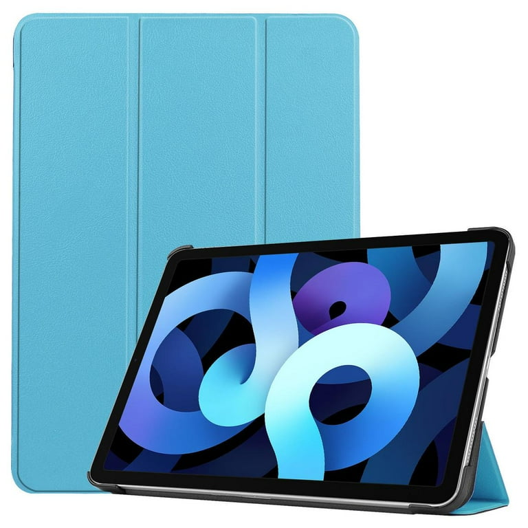 New iPad Air 10.9 2020 Case, Support Apple Pencil Charging & Auto Sleep Wake Smart Cover, Multi-Angle Trifold Stand, GMYLE PU Leather Slim Lightweight