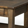 thumbnail image 3 of Flint Coffee Table, 2 Drawers, Shelf, Dark Brown Mahogany, 48 Inch, 3 of 5