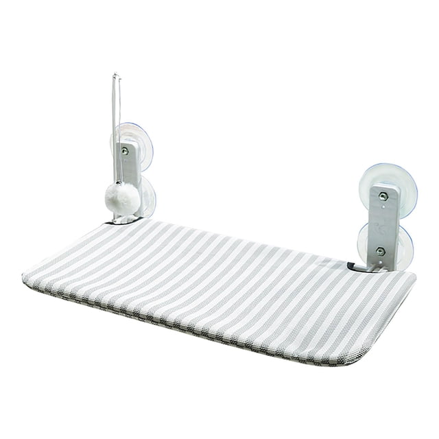 Asiento de ventana para gatos con juguete teaser, asiento para gatos montado en ventana, cama de ventana para gatos, suministros para mascotas Gris XL