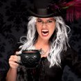 thumbnail image 4 of Taza de caldero de Hemoton, única taza de café de Halloween, regalo de brujas, taza de té de cerámica para el festival de banquetes de Halloween (negro), 4 of 7