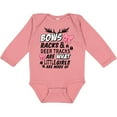 thumbnail image 3 of Inktastic Hunting Season Bows Racks & Deer Tracks Girls Long Sleeve Baby Bodysuit, 3 of 5