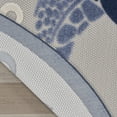 thumbnail image 6 of Nourison Aloha Indoor/Outdoor Navy Blue 7'10" x round Area Rug (8 Round), 6 of 9