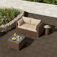 thumbnail image 2 of Alden Design 27pcs Indoor & Outdoor Wood Flooring Tiles for Patio Garden, 12" x 12", Black, 2 of 7