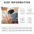 thumbnail image 5 of COMIO  Boho Tropical Leaves Pillow Covers, Navy Blue Burnt Orange Throw Mid Century Modern Pillowcase Neutral Abstract Outdoor Decorative Cushion Case for Home Living Room, 5 of 5