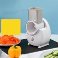 thumbnail image 1 of Electric Cheese Grater, Electric Slicer Shredder Portable Rechargeable Multifunctional Potato Radish Veggie Cutter for Fruits Veggies with Multi Cone Blades, 1 of 7