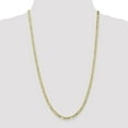 thumbnail image 2 of Solid 10k Yellow Gold 4mm Concave Figaro Chain Necklace 16" - with Secure Lobster Lock Clasp, 2 of 5