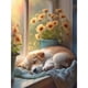 thumbnail image 1 of Pintura de diamante 1 5D DIY completo redondo taladro perro Kit decoración del hogar arte artesanal FLhrweasw Nuevo, 1 of 9