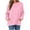 #07 Pink 【Mix, Match & Rotate: Stock Up on Daily Colors】, variant on Women's Loose Fit Round Neck Long Sleeve Sweatshirt With Pocket Solid Color Pullover Comfy Casual Daily Wear | CSEONE,Army Green L