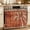 Burnt orange, variant on Oven Skirt Curtain for Kitchen 20x27 Inch, Coconut Palm Trees Oven Curtain with 8 Ribbon Ties & Ruffle Trim, Stove Skirt Curtain Dishwasher for Cabinets Over Sinks Summer Tropical Plants Rust Red