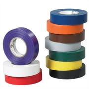 Angle View: T96461810PKY Yellow 3/4 Inch x 20 yds 7.0 Mil Electrical Tape CASE OF 10