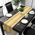 thumbnail image 3 of Yellow Ombre Table Runner 60 Inches Long, Modern Abstract Art Farmhouse Gradient Kitchen Coffee Dining Table Decoration for Home Party Birthday Wedding Home Decor 13x60 Inches, 3 of 8
