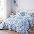 thumbnail image 5 of SunStyle Home Colchas florales tamaño Queen suave y duradera colcha acolchada ligera de verano reversible con estampado bohemio, juego de cama con fundas de almohada para todas las estaciones, 3 pieza, 5 of 5