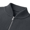 thumbnail image 6 of Frnrwgo Mens Sweater Soft Textured Loose Fit Half Zip Long Sleeve Pullover Casual Fall Winter Top, 6 of 8