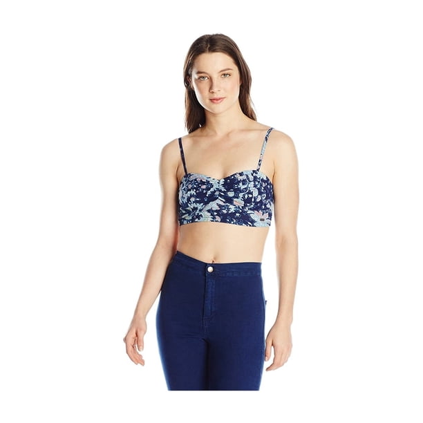 Roxy Starlet Bralette Cami Camiseta sin mangas para mujer, azul, extragrande