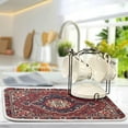 thumbnail image 5 of Dish Drying Mat for Kitchen Counter, Microfiber Absorbent Dish Draining Mat, Large Kitchen Drying Mat Heat Resistant Drying Pad for Counter 18x24, 5 of 6