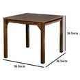 thumbnail image 5 of Benjara Lasie 5 Piece Counter Height Table Set, 4 Chairs, Slatted, Brown Solid Wood, 5 of 5