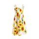 thumbnail image 4 of Vestido de tirantes de playa con estampado de flores de girasol a la moda de verano para padres e hijos traje de madre e hija para padres e hijos chico Pompotops qyievc1593, 4 of 9