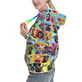 thumbnail image 2 of Uemuo Cute Dogs Collage Pattern Women's Hoodie with Eye-catching Drawstrings- Casual Pullover Hoodie with Kangaroo Pocket, Stylish Hooded Sweatshirt-Large, 2 of 7