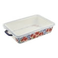 thumbnail image 3 of The Pioneer Woman Ceramic 9x13 Baker with Lid, Heritage Floral, 3 of 7